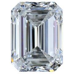 Fascinant diamant taille émeraude idéale de 4,03ct - certifié GIA