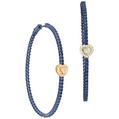 Affascinanti orecchini con diamante bianco in oro 18 carati per lei