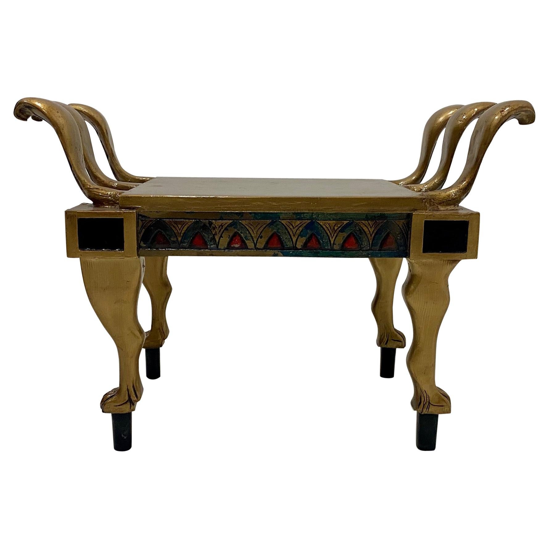 Egyptian Revival Bench at 1stDibs