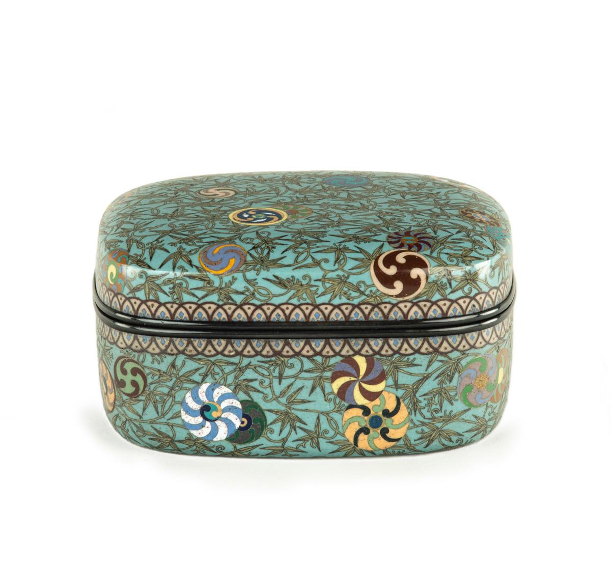 19th Century Fascinating Japanese Cloisonne Enamel Box Attr - Kumeno Teitaro