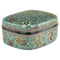 Fascinating Japanese Cloisonne Enamel Box Attr - Kumeno Teitaro