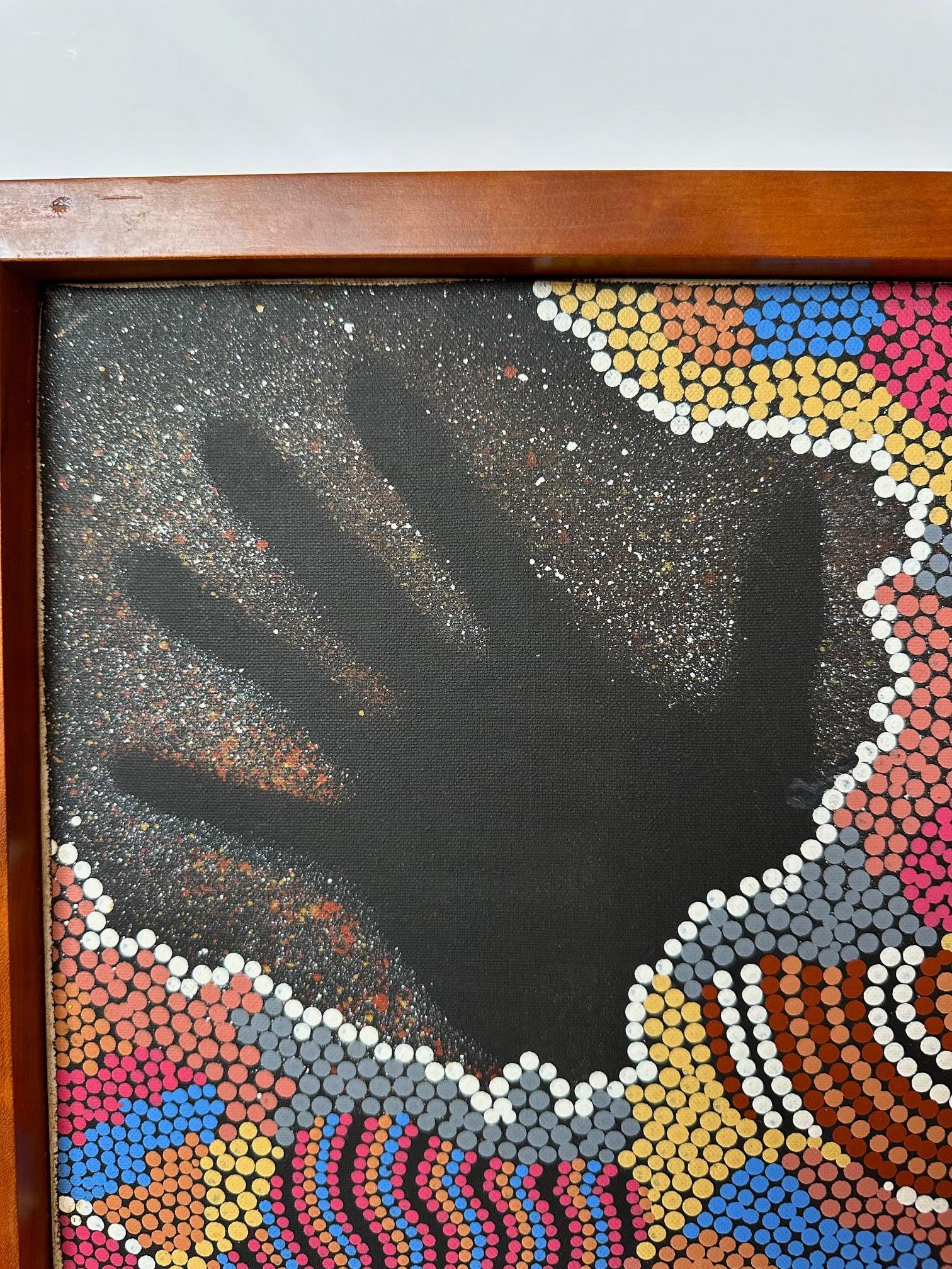 Faszinierend groß  Österreichisches gepunktetes Gemälde der Aborigines (Australisch) im Angebot