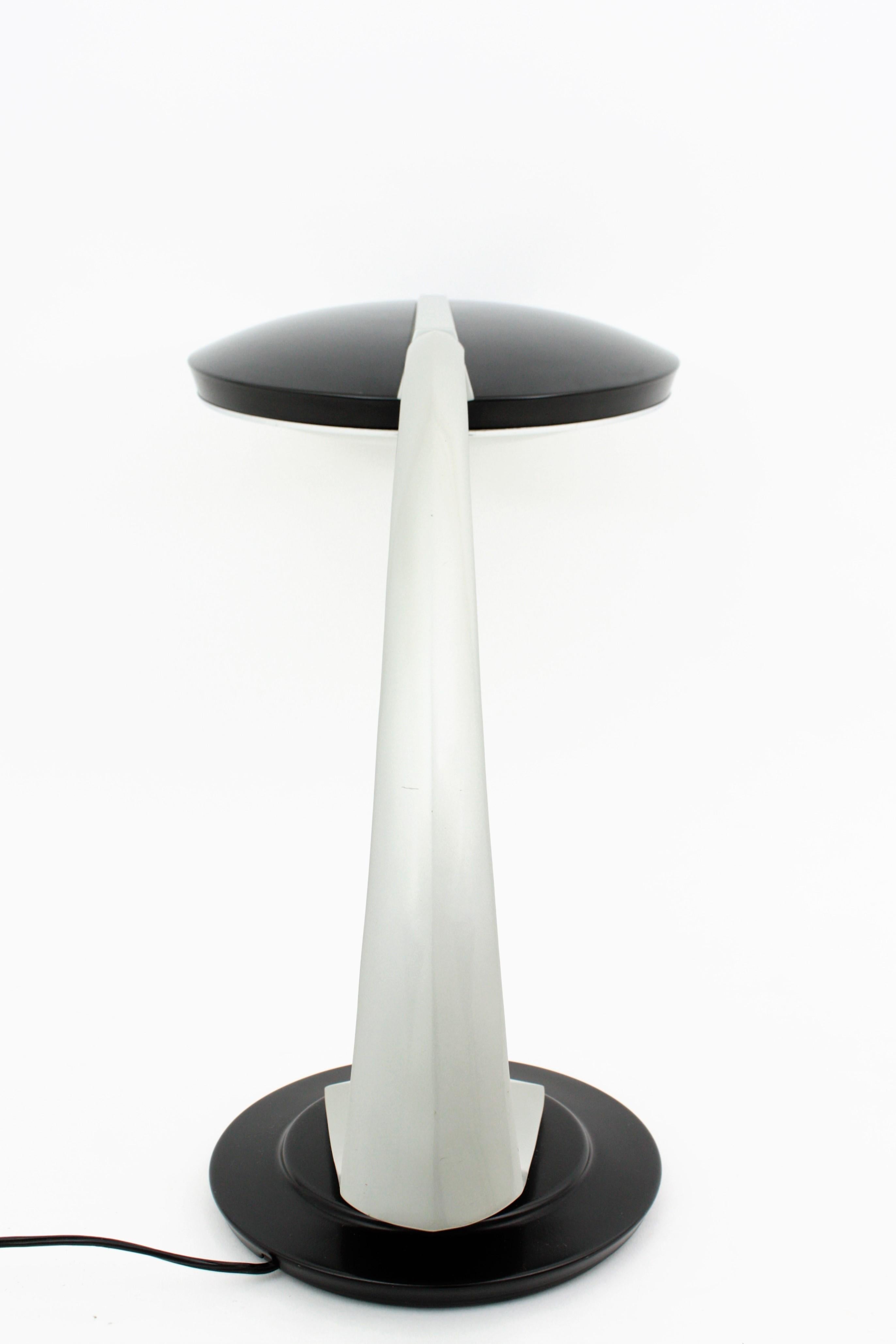 Fase Boomerang 2000 Black and Grey Table Lamp, 1960s For Sale 4