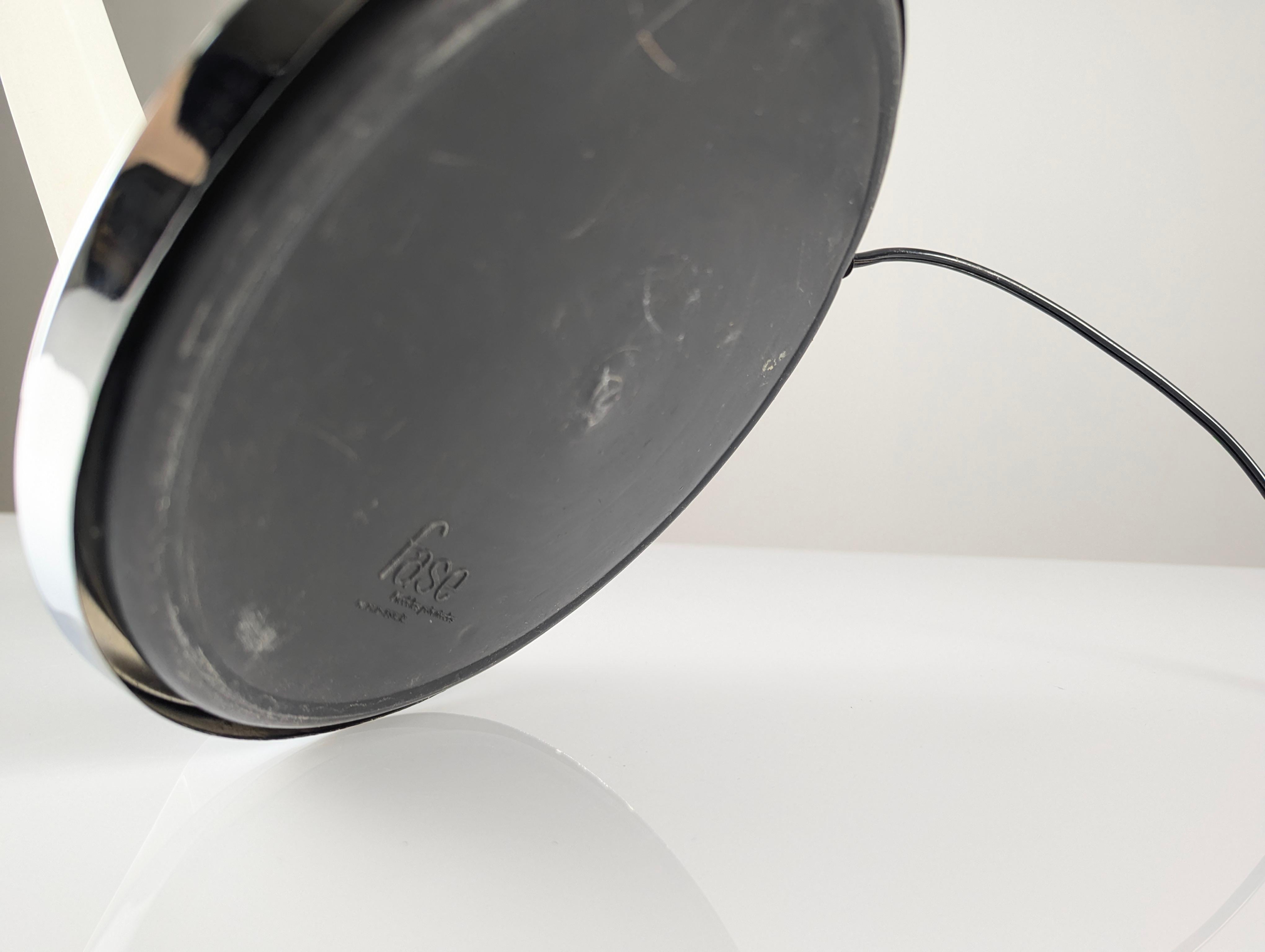 Fase Boomerang 2000 Lampe in Weiß und Chrom, 1960er Jahre im Angebot 4