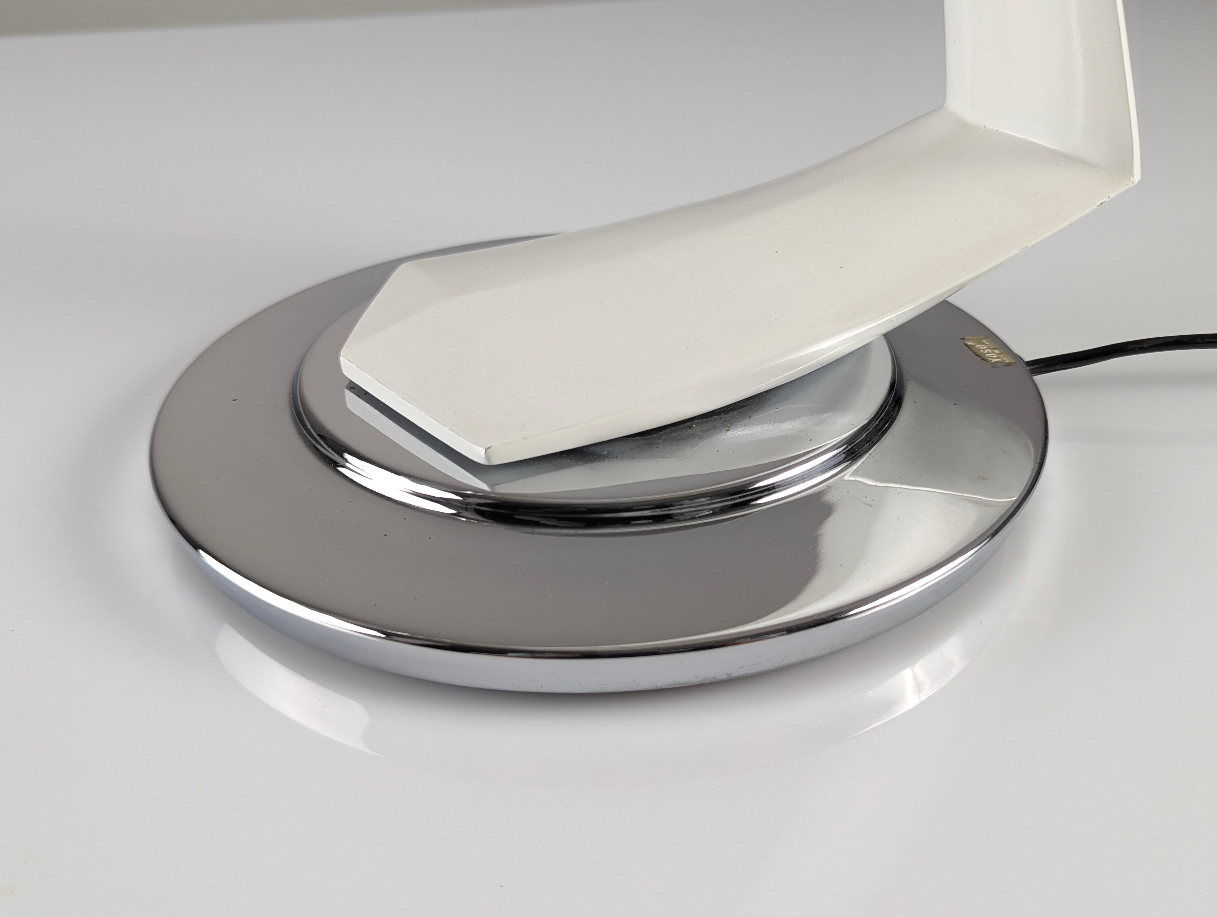 Fase Boomerang 2000 Lampe in Weiß und Chrom, 1960er Jahre im Angebot 2