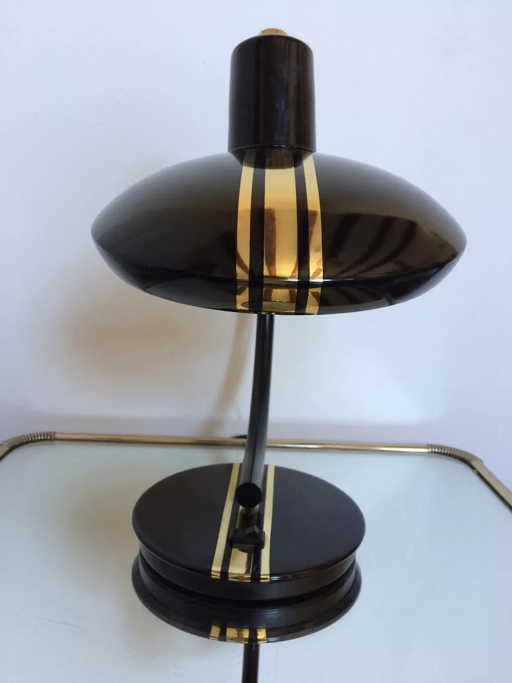 Schreibtischlampe aus Fasenholz, um 1960 (Hollywood Regency) im Angebot