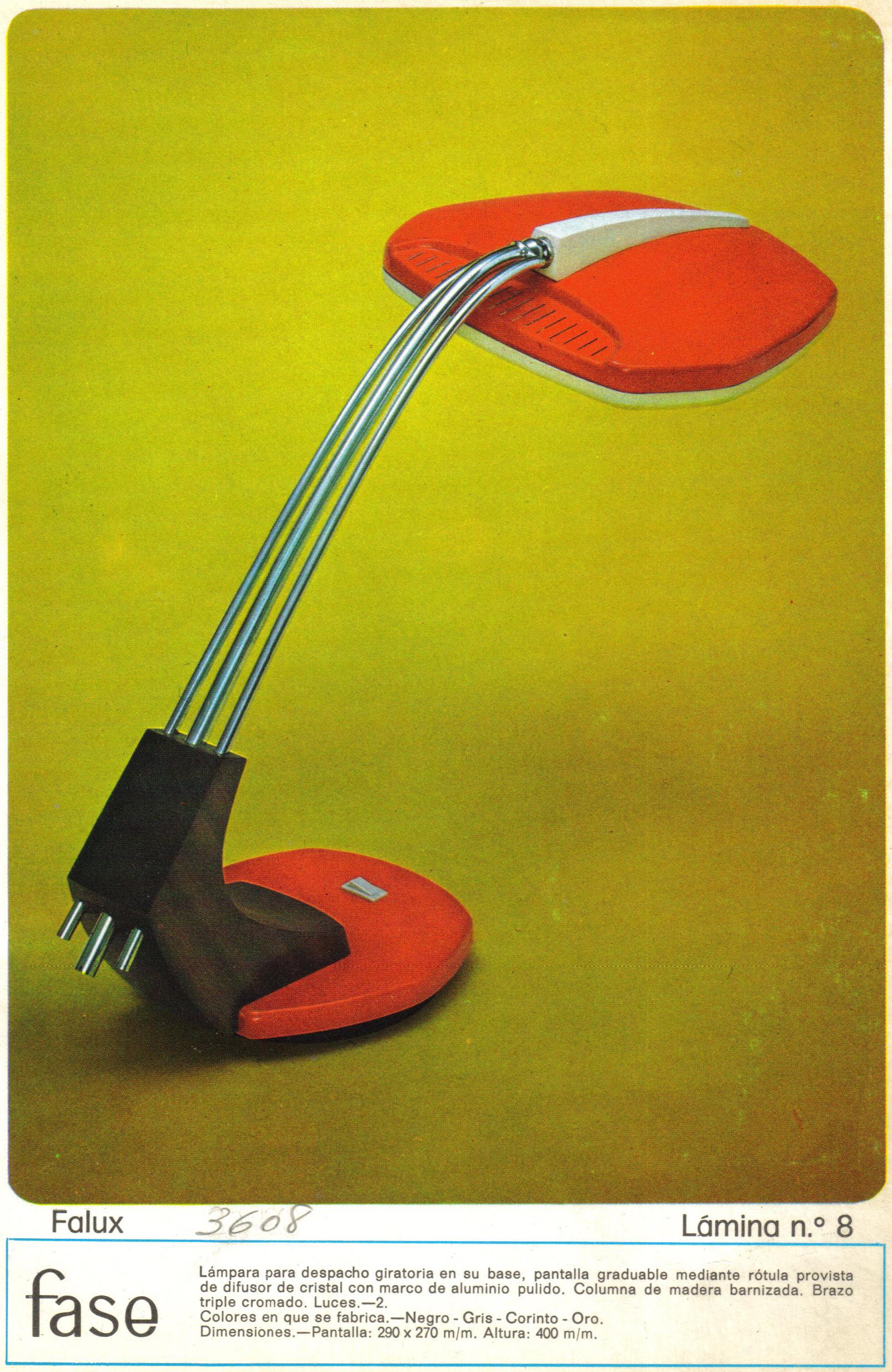 Fase Falux designed by Luis Perez de la Oliva and Pedro Martin in the 70's 8