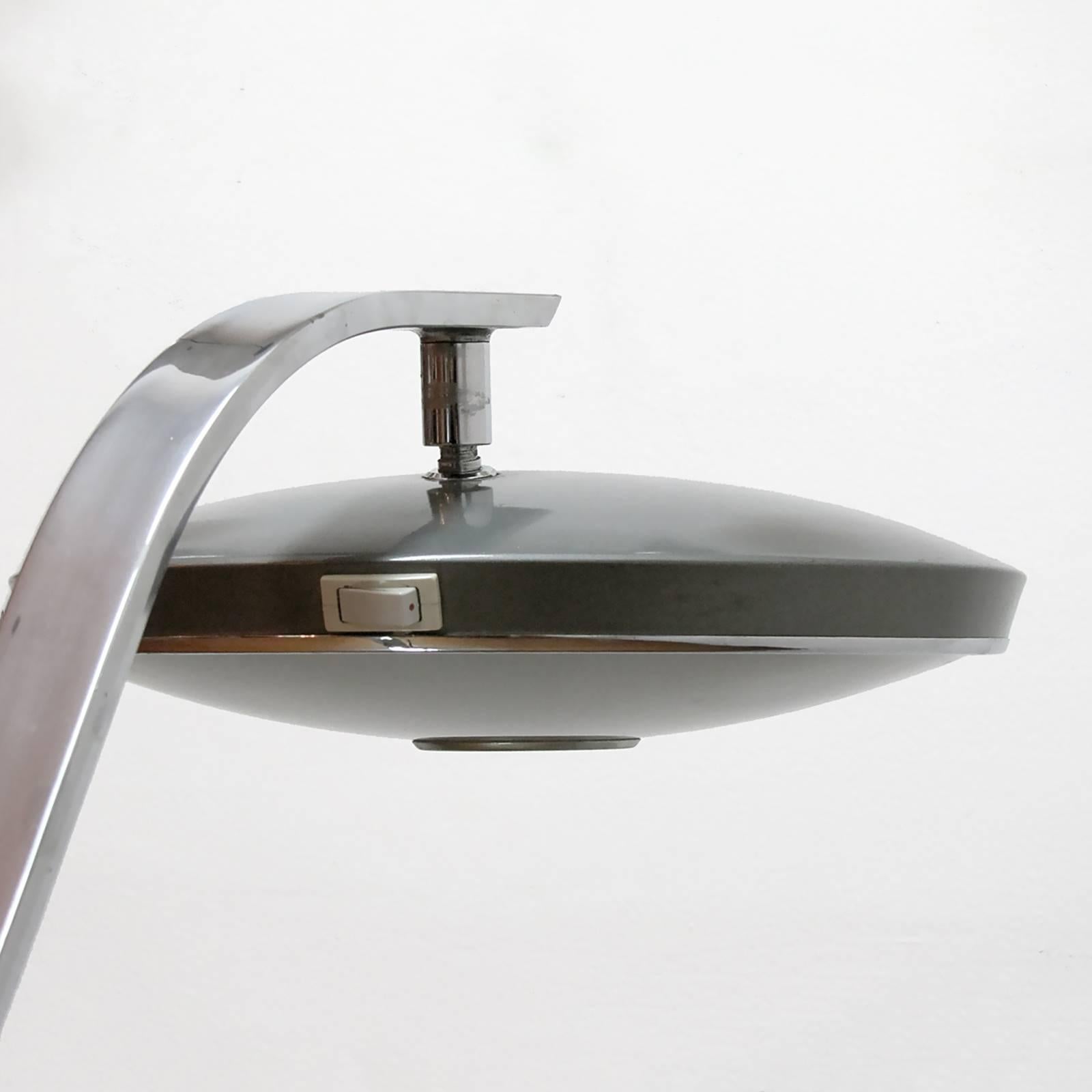 Enameled Fase Madrid Desk Lamp, 1964
