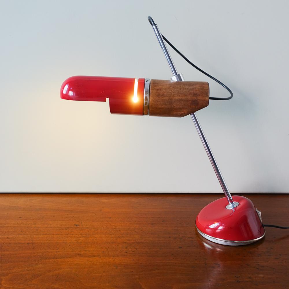 Spanish Fase Madrid table lamp model TORPEDO by Tomás Díaz Magro, 1969