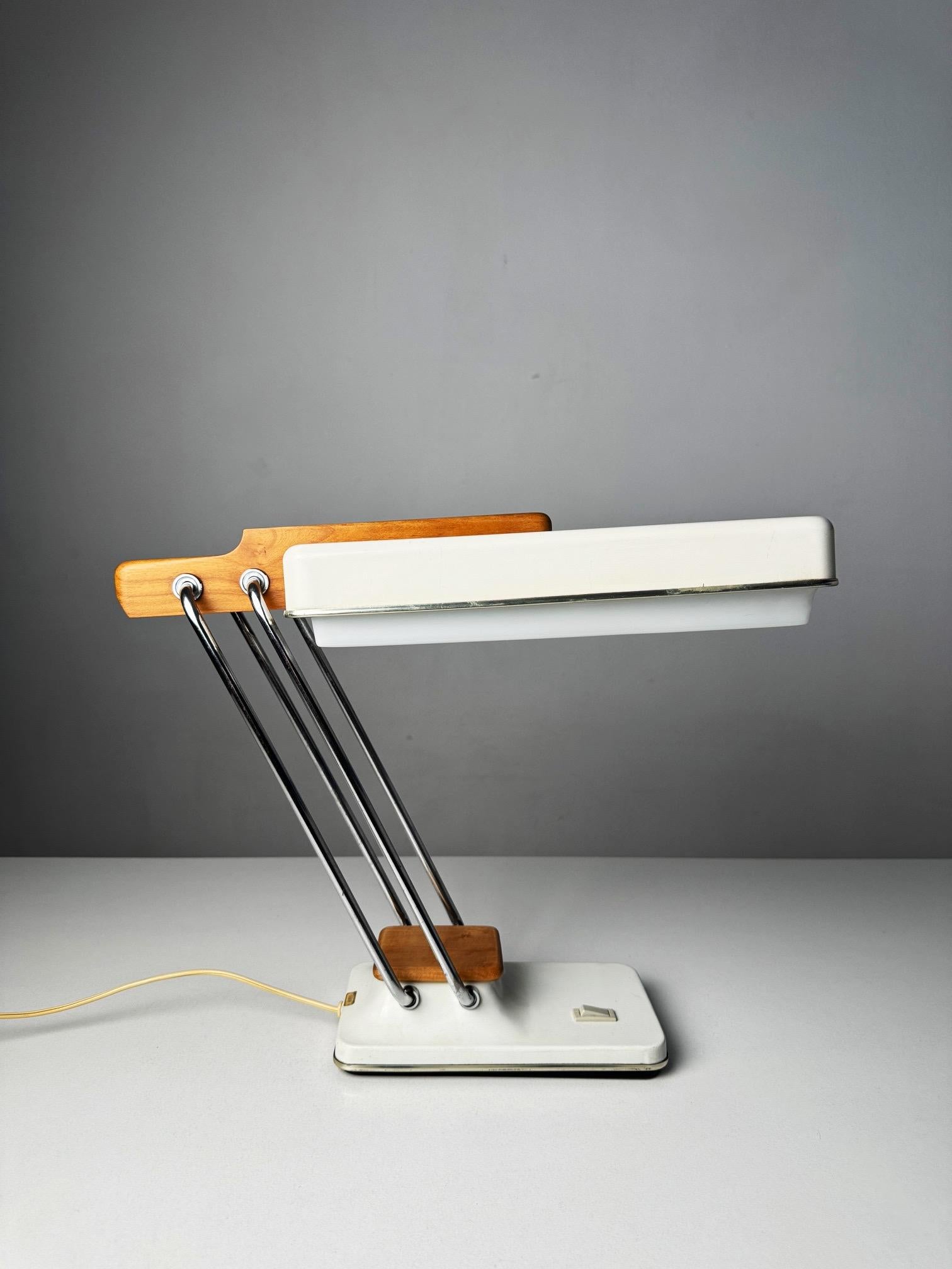 Spanish Fase Paralex Table Lamp by Tomás Díaz Magro – 1960s Iconic Design all original