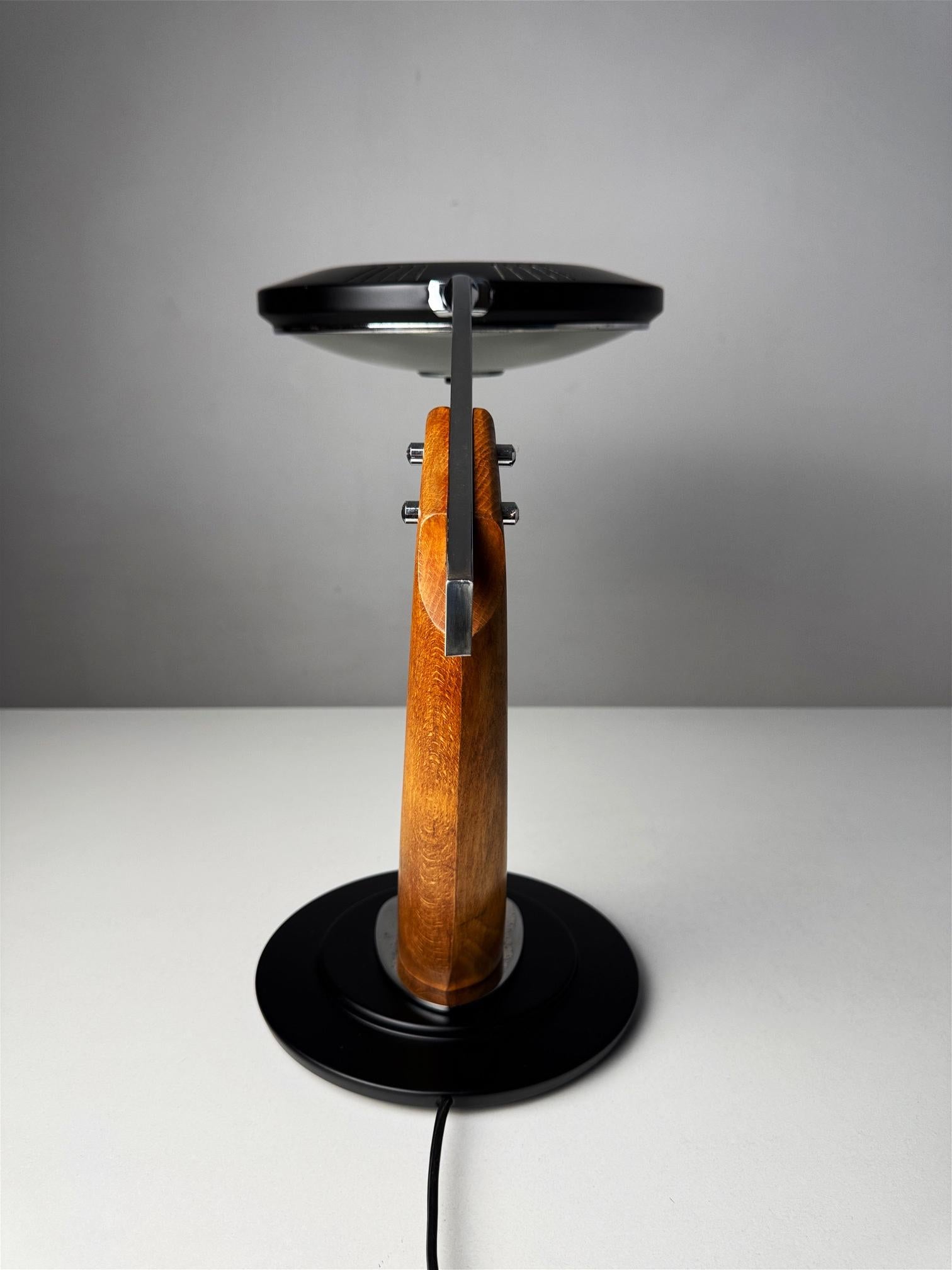 Glass FASE President Lamp from the 80's Designed by Luis Pérez de la Oliva