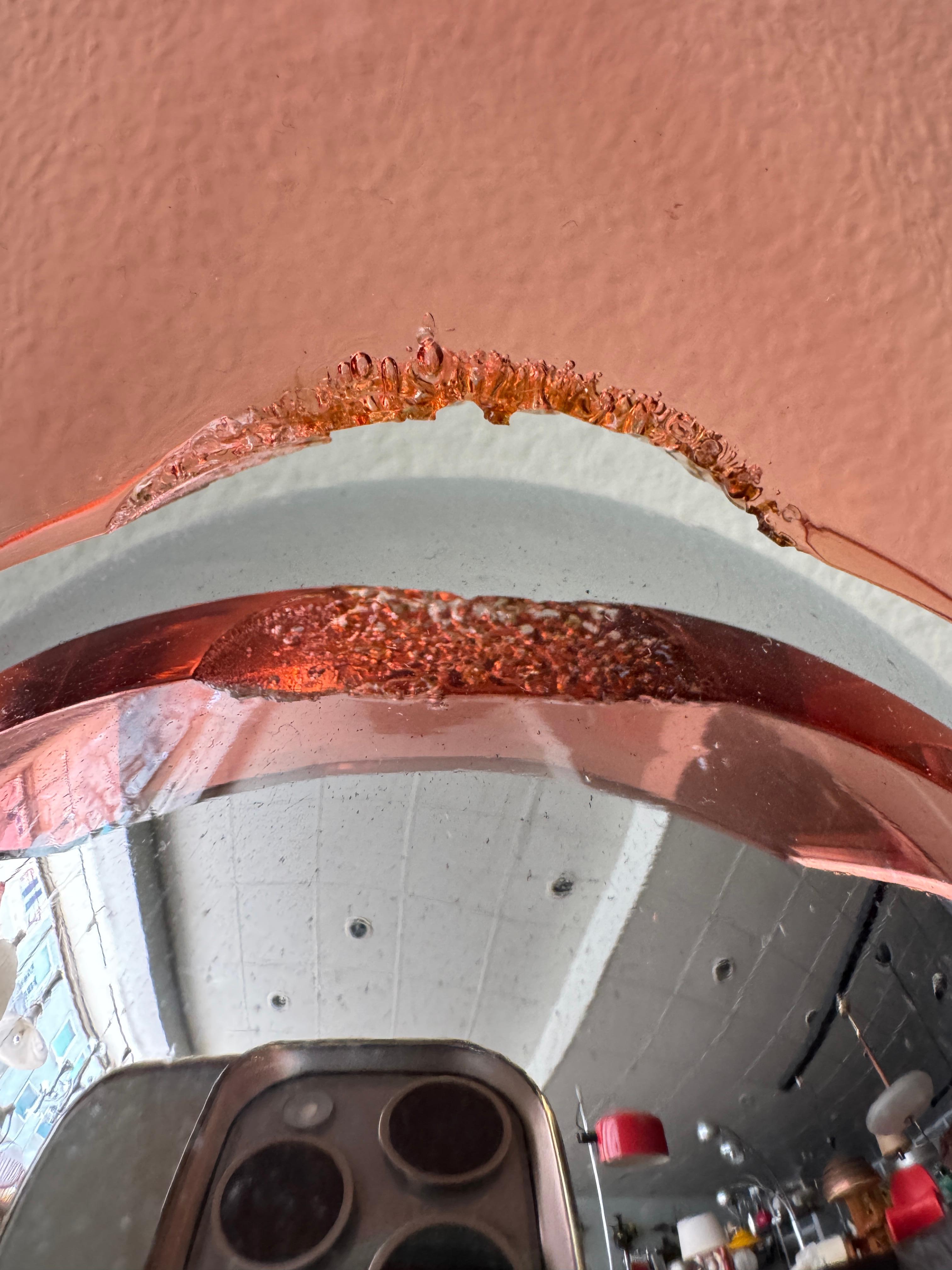 Fase Space Age Red Acrylic Chrome Eyeball Table Lamp Spanish Design 1970s For Sale 9