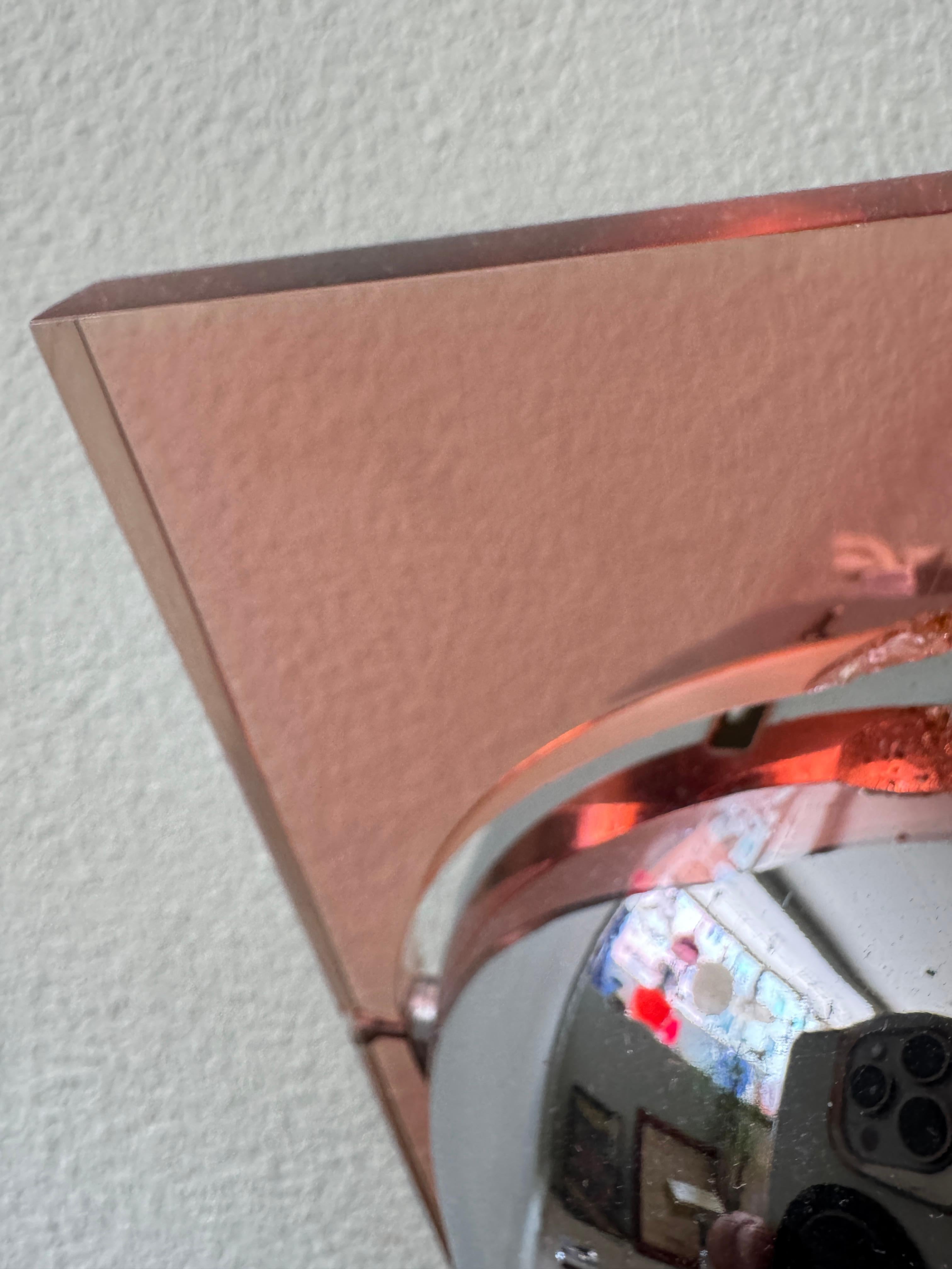 Fase Space Age Red Acrylic Chrome Eyeball Table Lamp Spanish Design 1970s For Sale 13