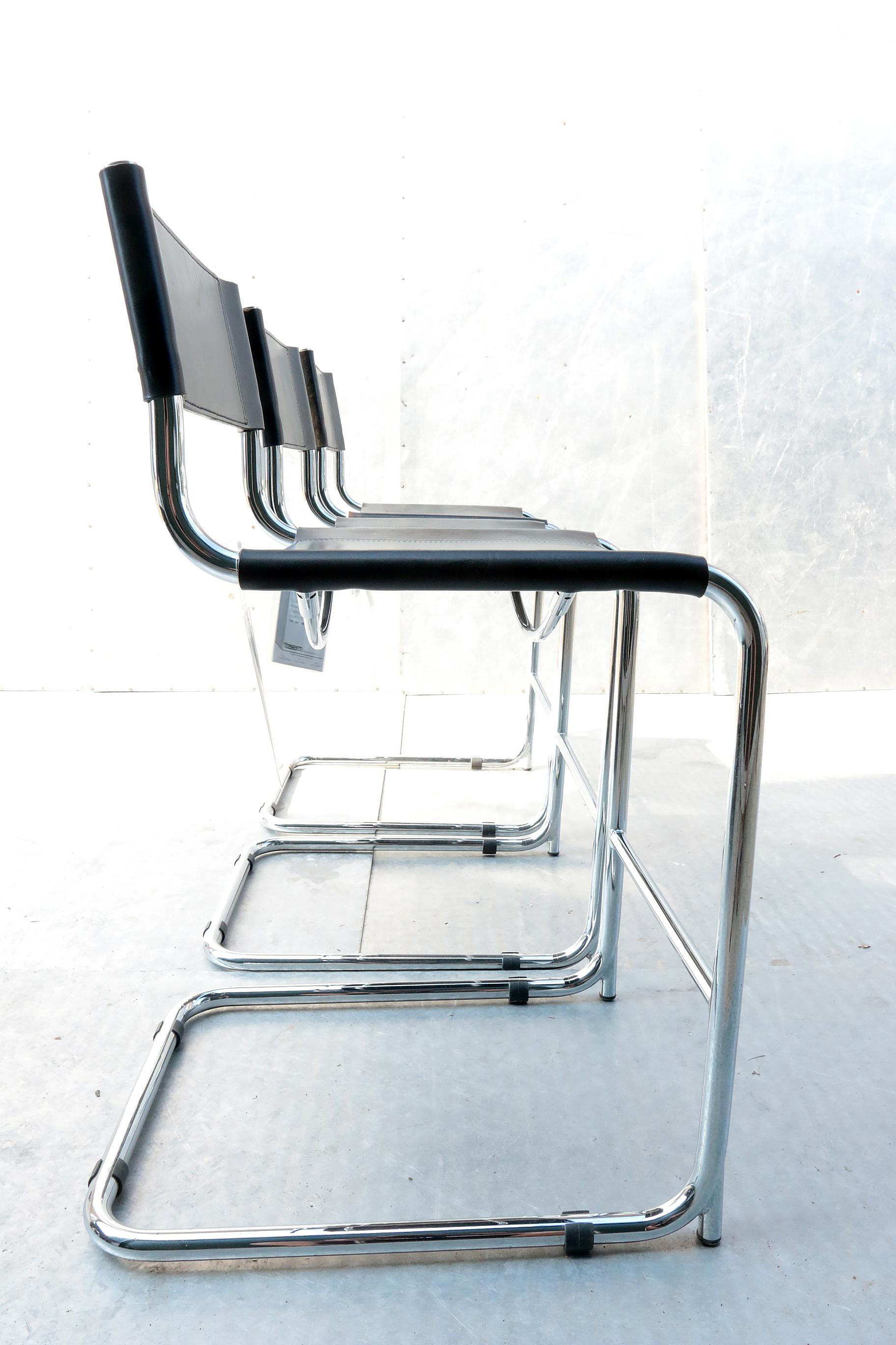 Italian Fasem Italy Barstools by Mart Stam, 1980s