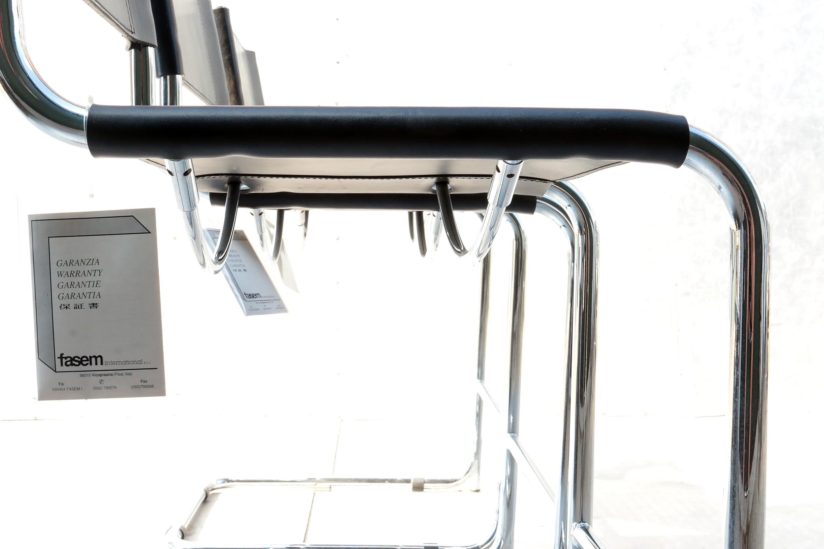 Late 20th Century Fasem Italy Barstools by Mart Stam, 1980s
