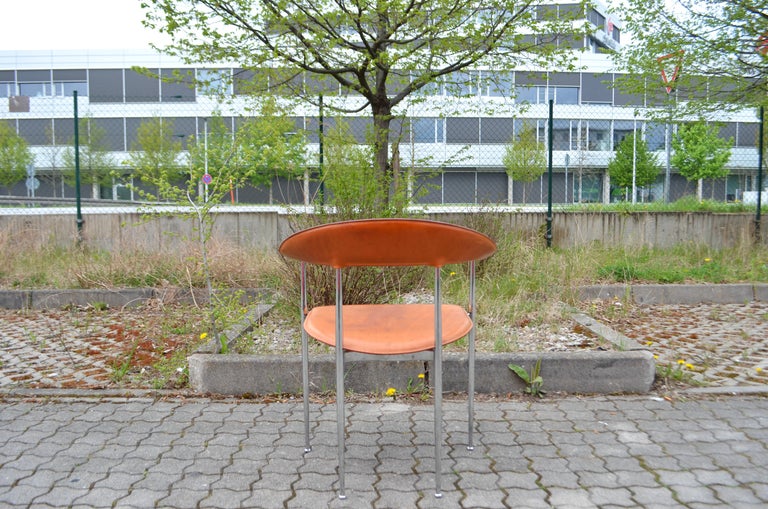 Fasem Vintage Cognac Vegetal Leather Chair P40 by Vegni and