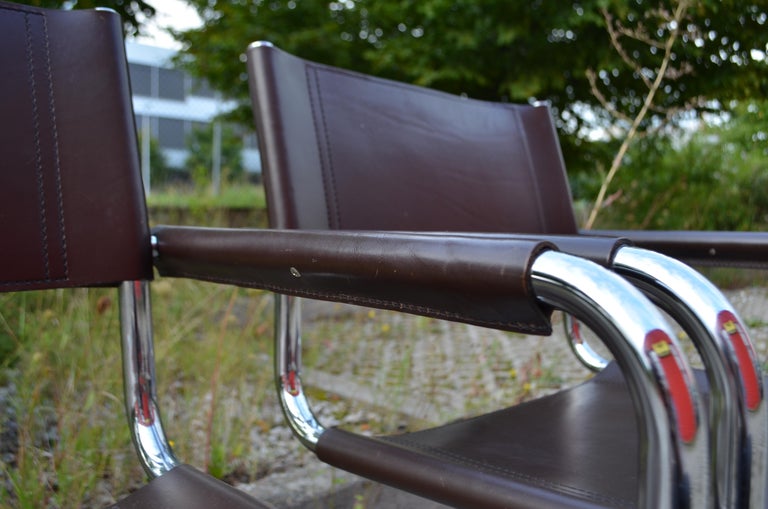 s.hama0329 Fasem made in Italy カウンター Fasem Vintage Italy brown Leather Dining Chairs Armchairs