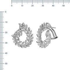 Fashion Diamond Fine Jewellery White Gold Earrings