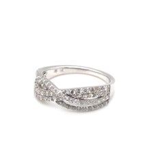 Fashion Diamond Ring 14K White Gold