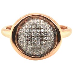 Fashion Diamond Ring with 14 Karat Rose Gold