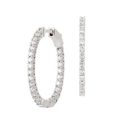 Fashion Diamond White 18k Gold Earrings for Her