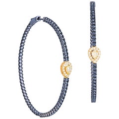 Moda Orecchini in oro bianco 18 carati con diamante per lei