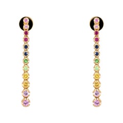 Diamant-Ohrringe aus 18 Karat Gold mit weißem Diamant für Sie
