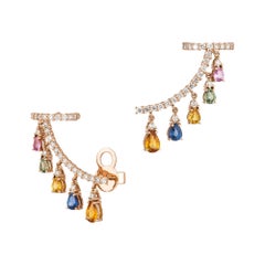 Moda Orecchini in oro bianco 18k con diamante per lei