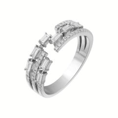 Fashion Diamond White Gold Cool Ring for Her