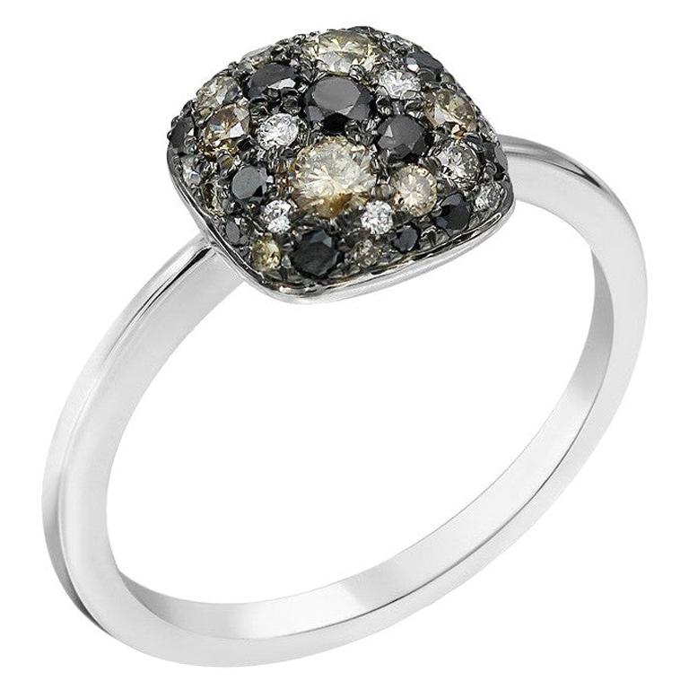 Fashion Diamond White Gold Ring