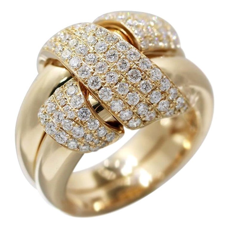 Customizable Fashion Diamond Yellow Gold Ring For Sale at 1stDibs