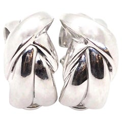 Fashion Earrings White Gold 18 Karats