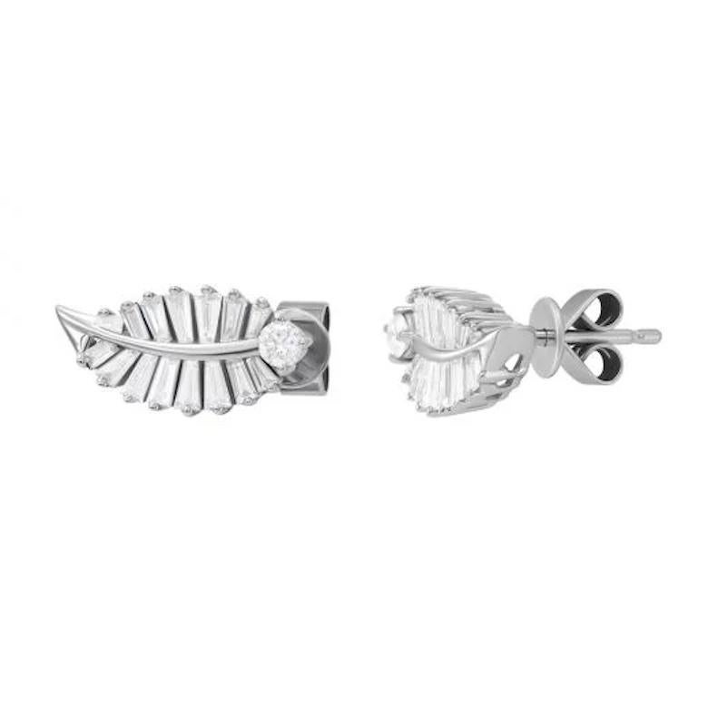 Diamant-Weißgold-Ring für jeden Tag für sie (Moderne) im Angebot