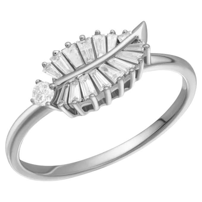 Fashion Every Day Diamond White Gold Ring for Her