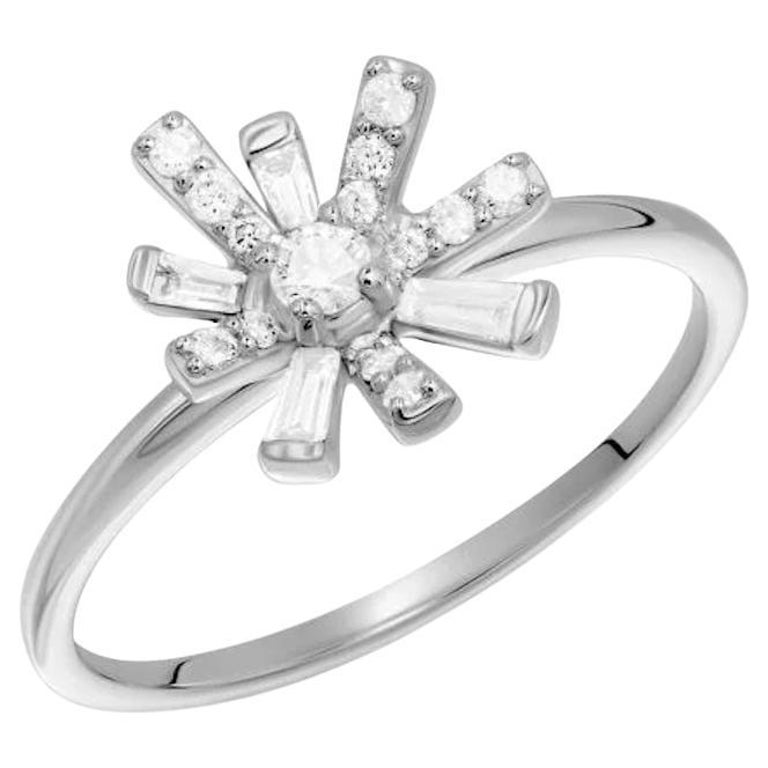 Fashion Every Day Diamond White Gold Ring for Her For Sale at 1stDibs