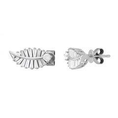 Fashion Every Day Diamond White Gold Stud Earrings for Her