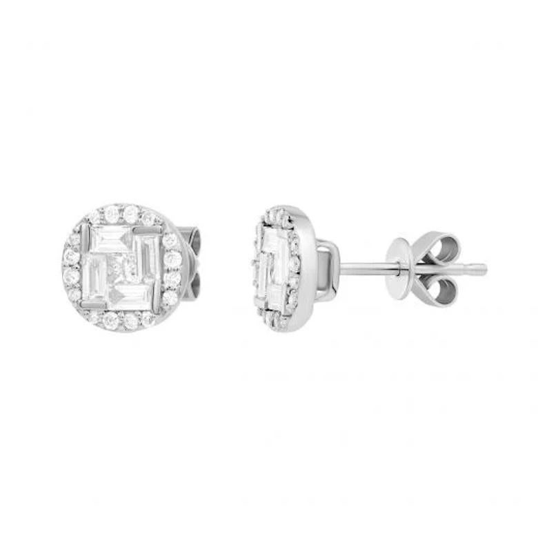Mode Every Day Weißer Diamant-Weißgoldring aus Weißgold für ihr Damen im Angebot