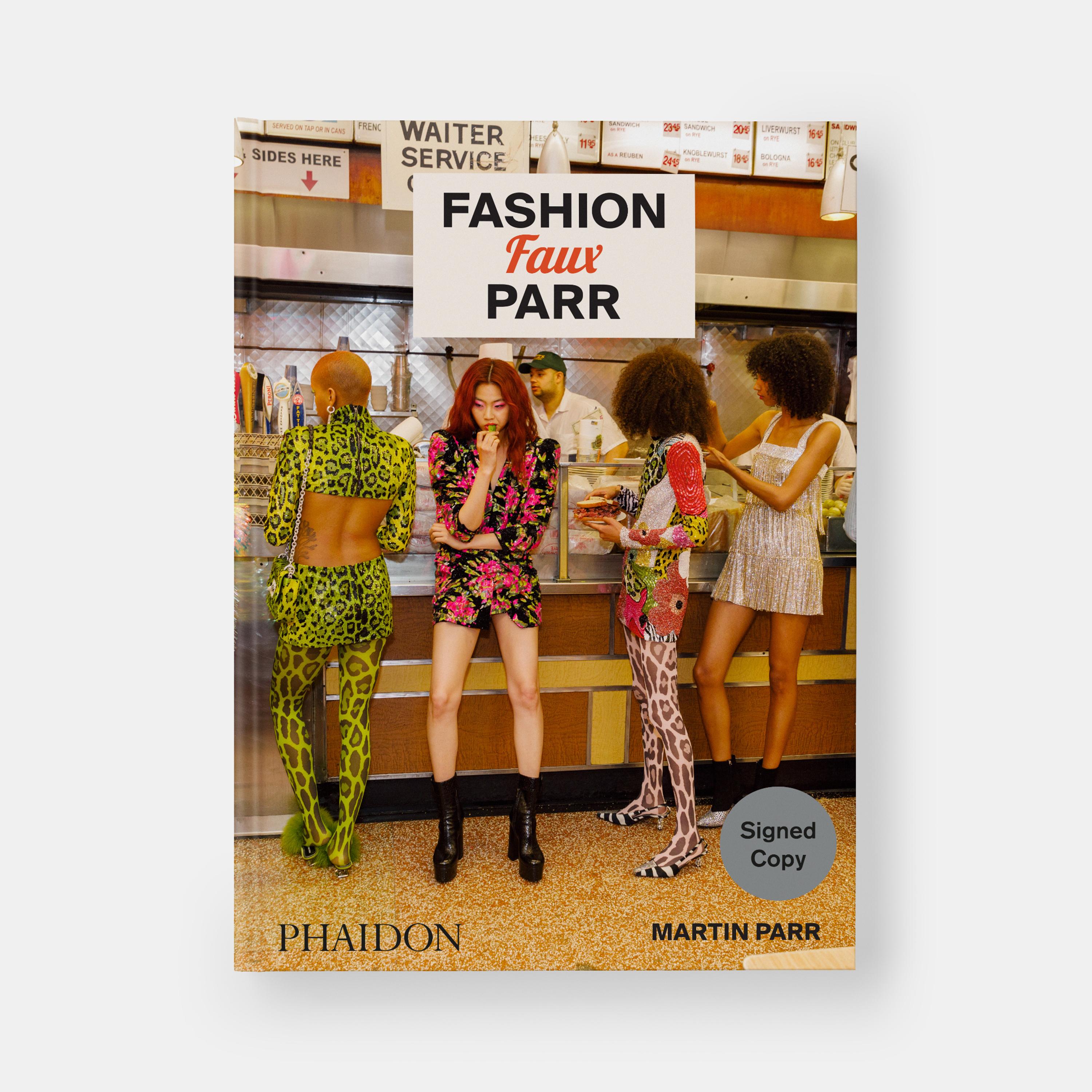 The first book dedicated to the fashion photography of renowned British photographer Martin Parr

Fashion Faux Parr showcases Martin Parr’s collection of fashion photography for the first time in one book. More than 250 color images, many previously