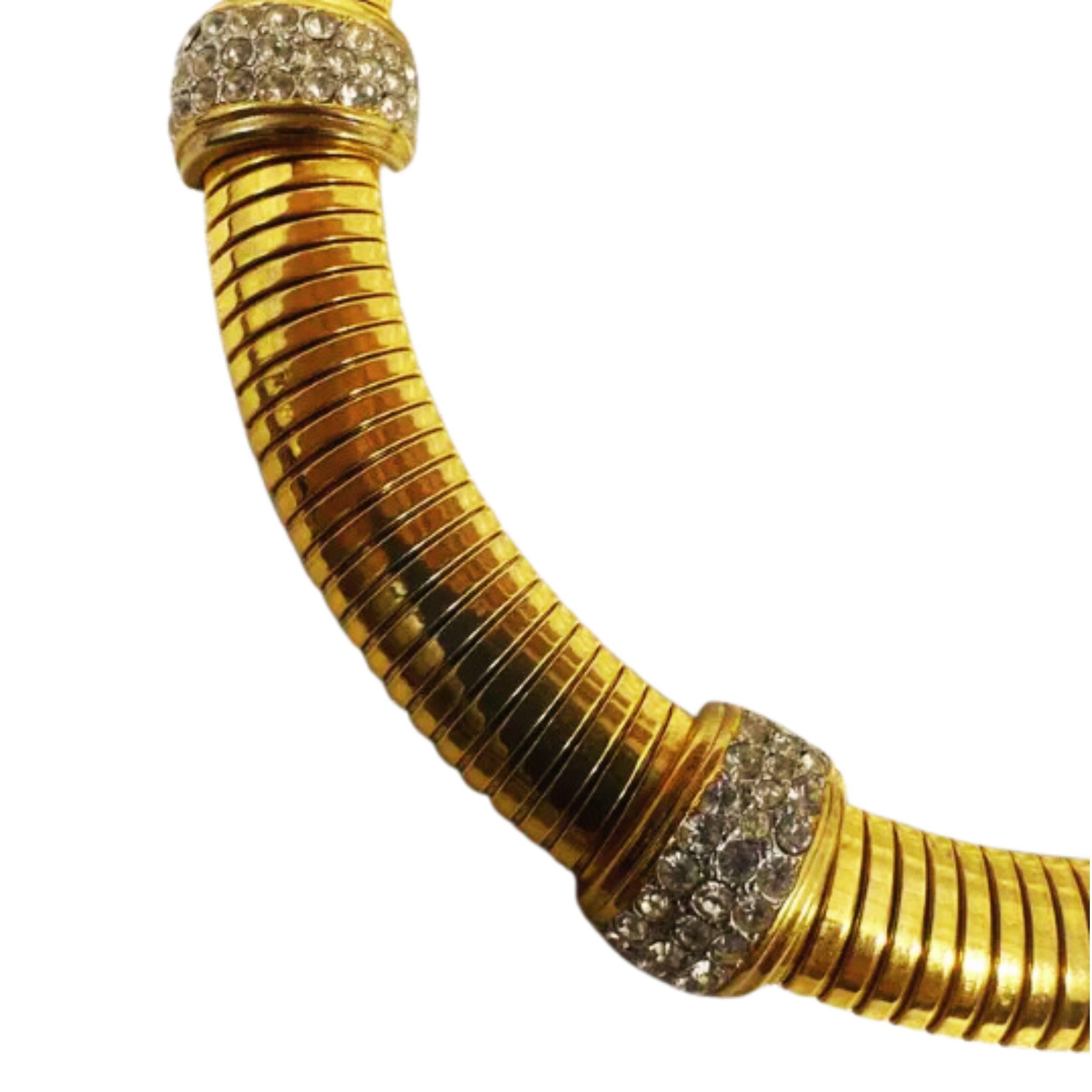 da uomo o donna Collana a girocollo Ciner - Fashion Forward  Strass trasparenti in vendita