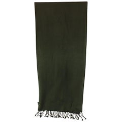 Vintage Fashion Hunter Green Wool Unisex Scarf