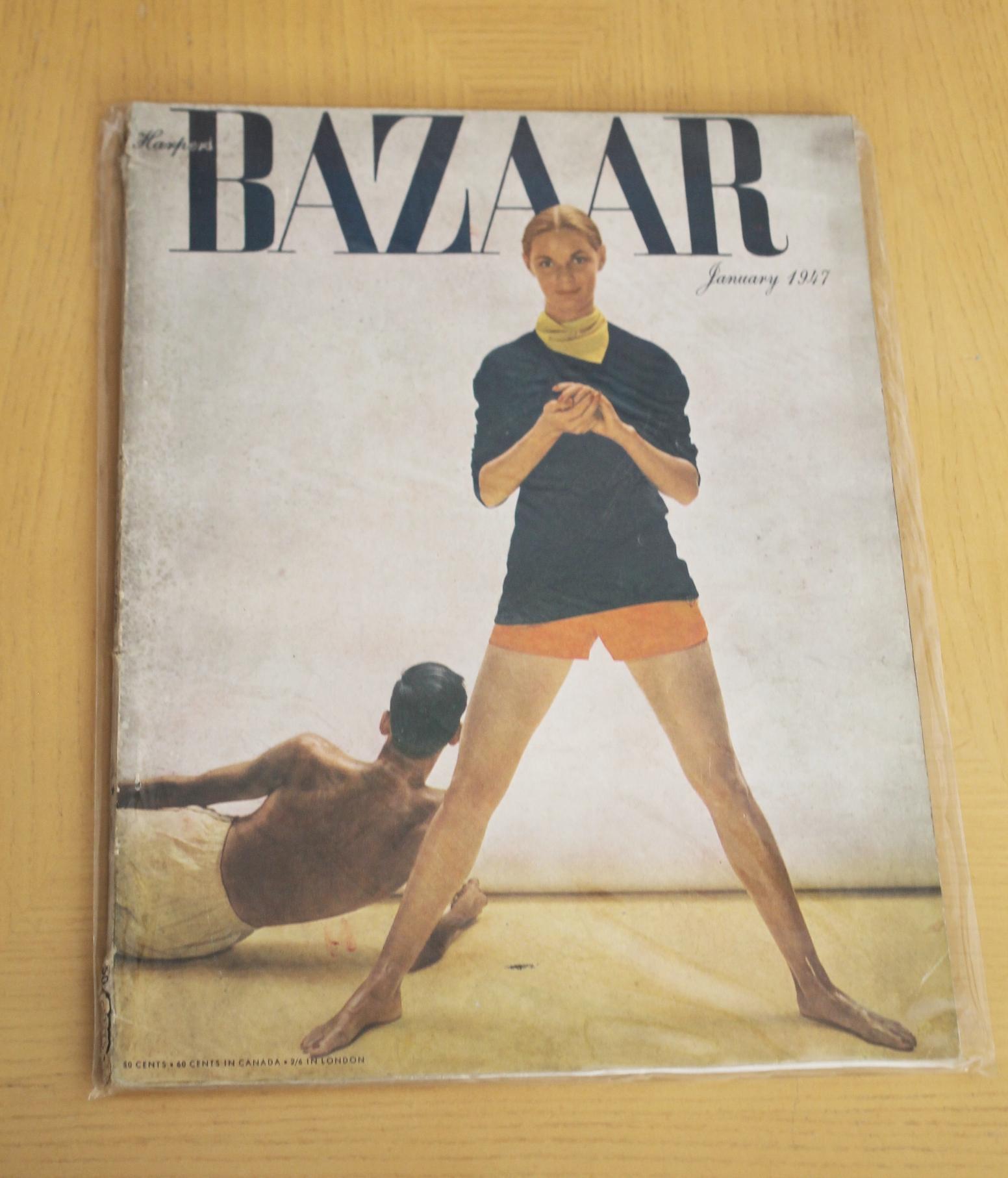Mid-Century Modern Collection de magazines de mode Haute Couture 1939-1960 Bazaar Louise Dahl-Wolfe MCM en vente