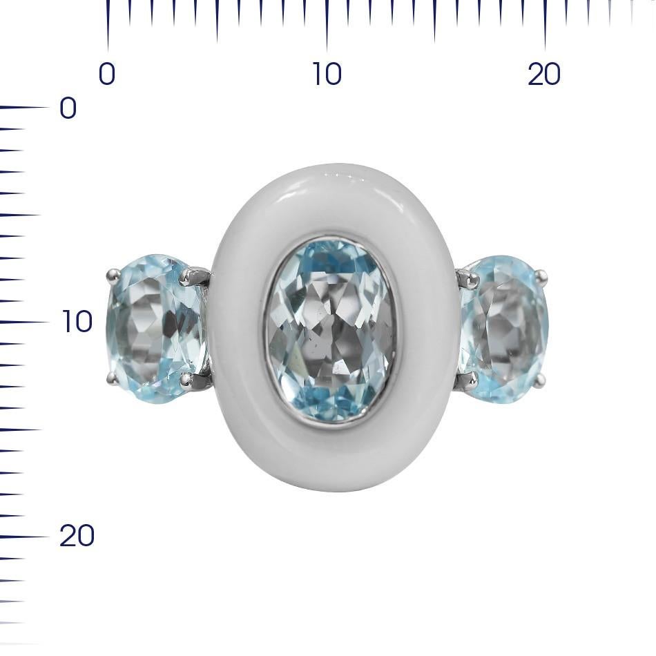 Donna Moda Moon Rock Topazio Bianco Diamante Oro Bianco 14 Carati Orecchini pendenti in vendita