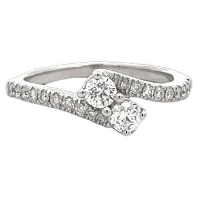 Fashion Ring 0.55CT 14K White Gold