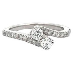 Fashion Ring 0.55CT 14K White Gold