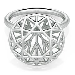 Fashion Ring in 14k White Gold