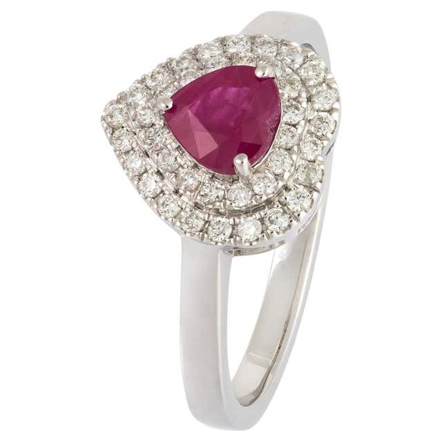 Customizable Fashion Diamond White Gold Cool Ring for Her For Sale at ...