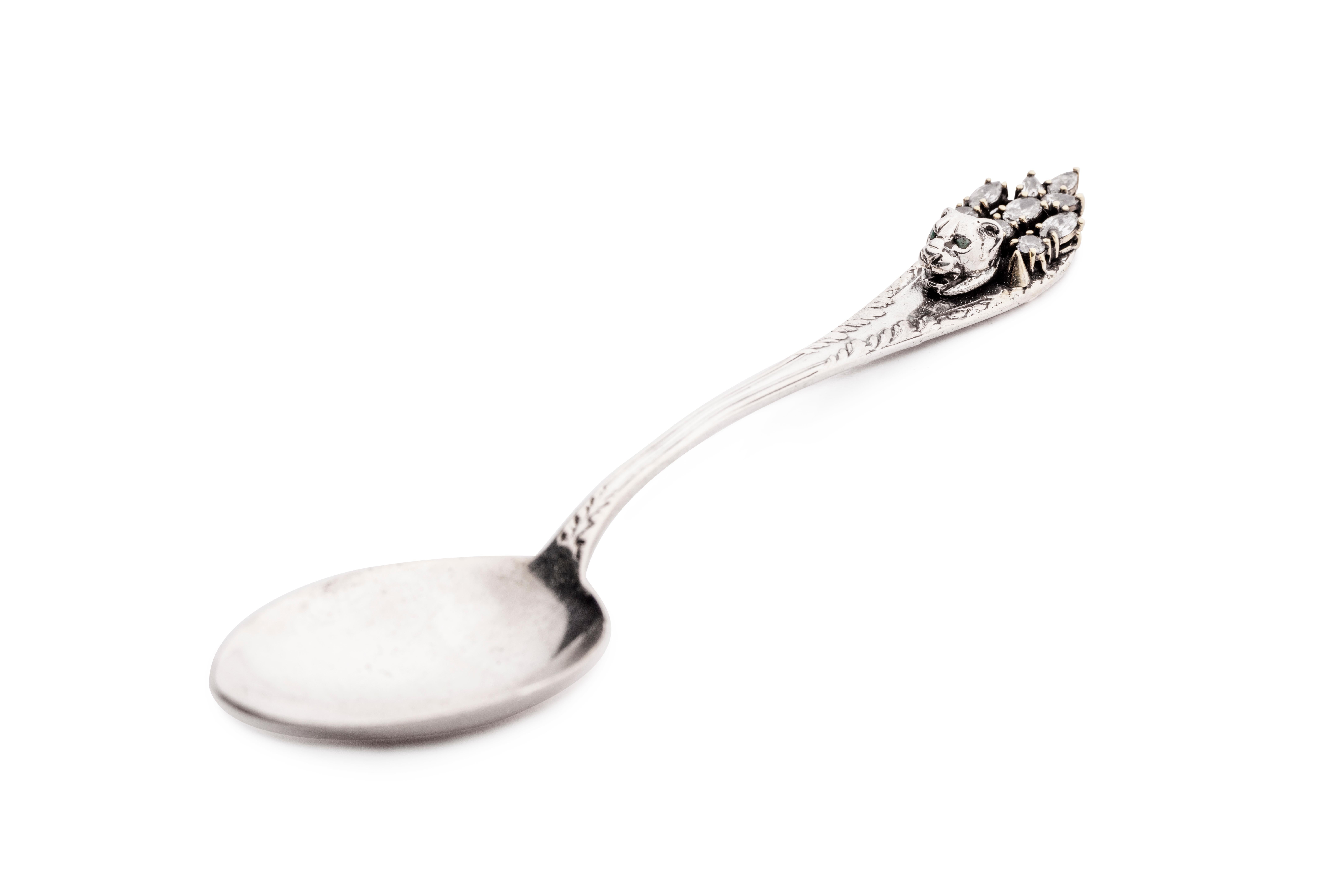 Fashion Silver Spoon Set from Iosselliani In New Condition For Sale In Rome, IT