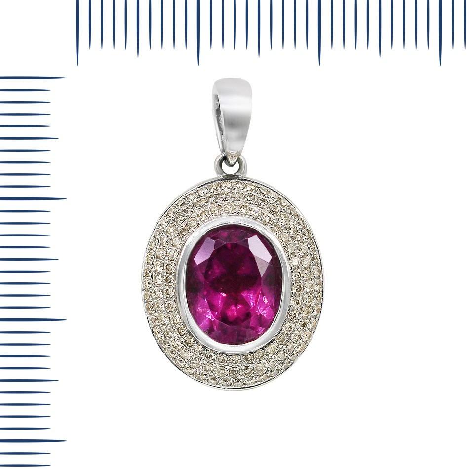White Gold 14K Pendant (Matching Ring Available)

Diamond 120-RND-0,49-I/SI1A
Tourmaline 1-2,99 ct

Weight 4.17 grams

With a heritage of ancient fine Swiss jewelry traditions, NATKINA is a Geneva based jewellery brand, which creates modern