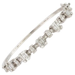 Fashion White Gold 18K Bracelet Diamond for Her