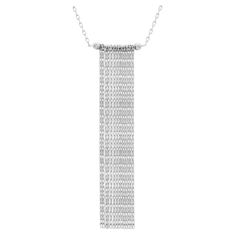 Fashion White Gold Dangle Necklace for Her